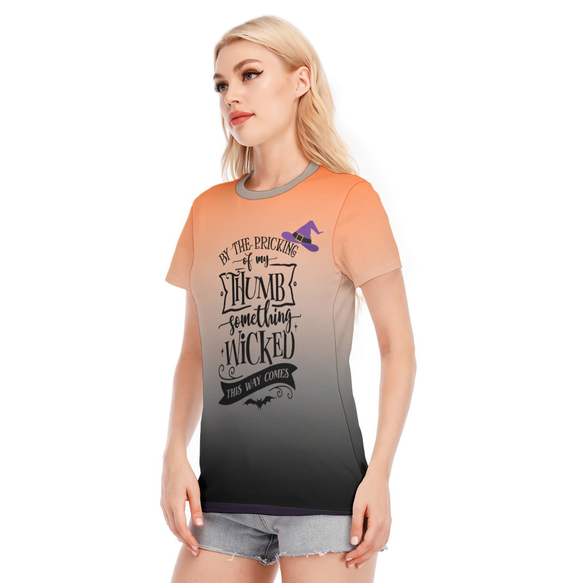 Halloween Women's Round Neck T-Shirt | 190GSM Cotton