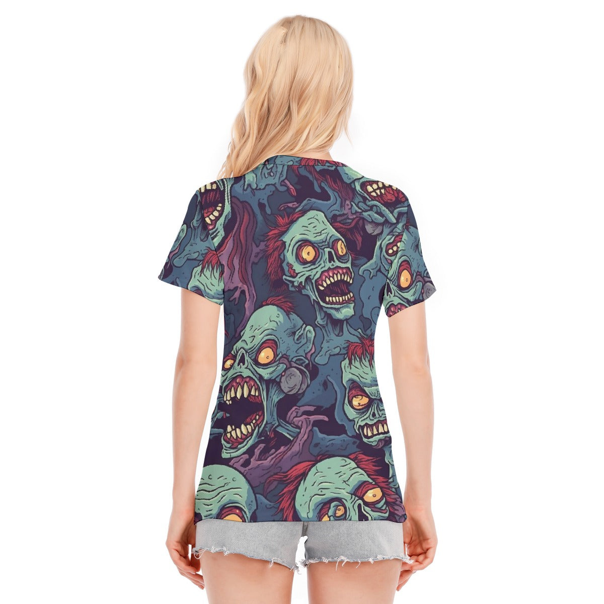 Halloween Women's Round Neck T-Shirt | 190GSM Cotton