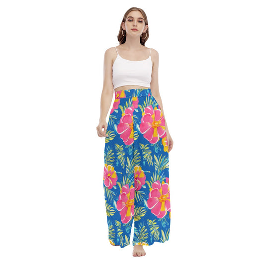 Tropical goddess  Women's High Waist Wide Leg Trousers