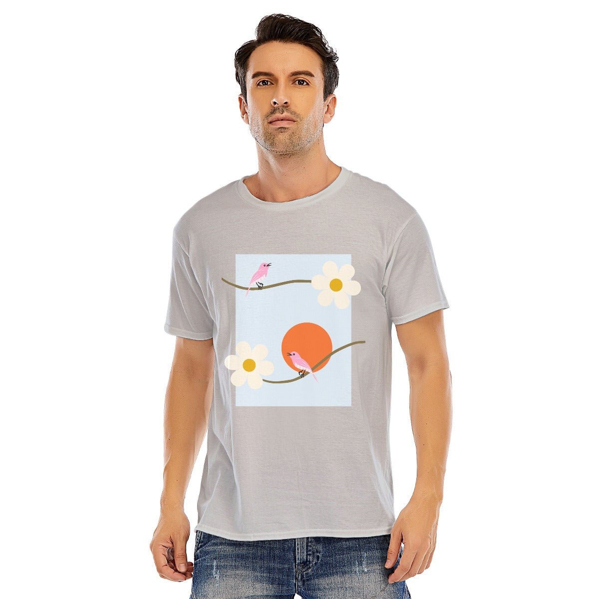 Abstract Unisex O-neck Short Sleeve T-shirt | 180GSM Cotton (DTF)