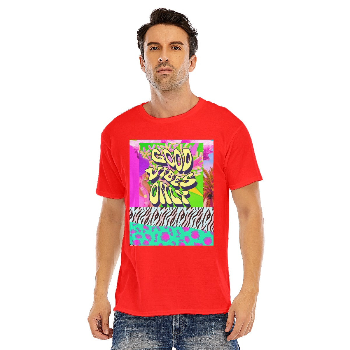 Abstract Unisex O-neck Short Sleeve T-shirt | 180GSM Cotton (DTF)