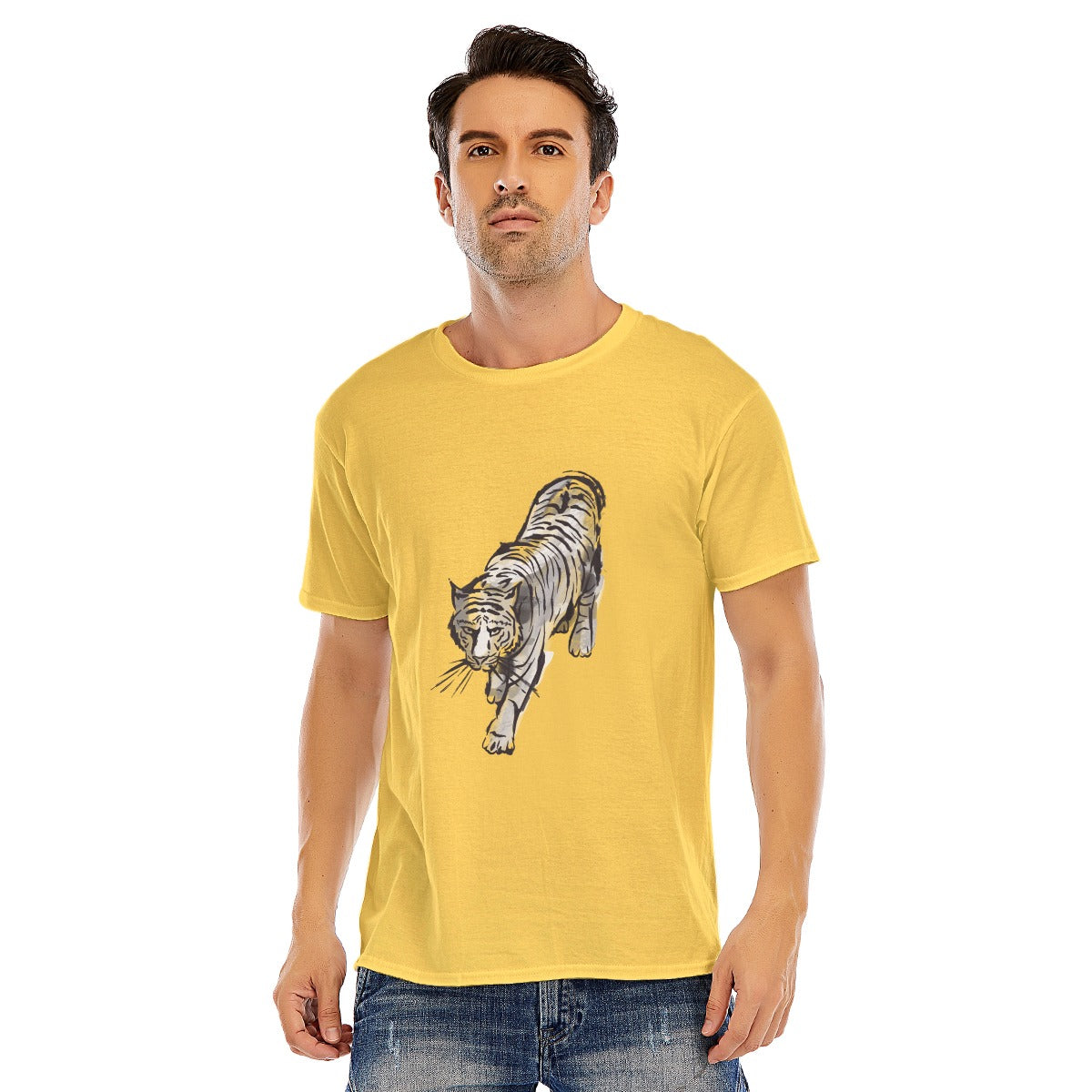 Tiger Unisex O-neck Short Sleeve T-shirt | 180GSM Cotton (DTF)