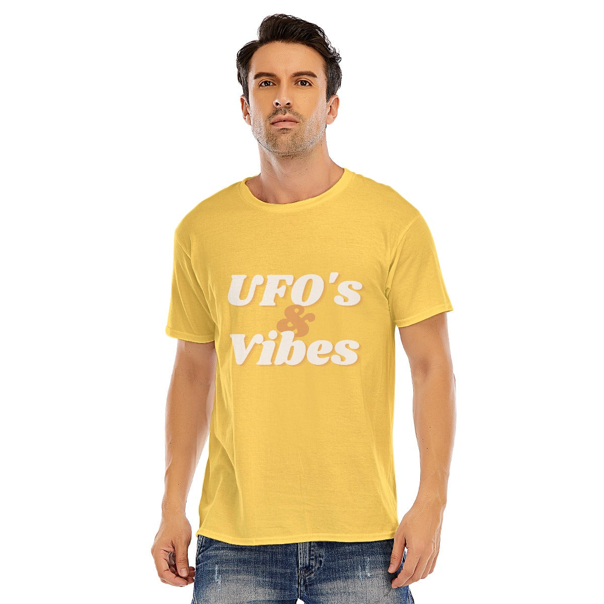 UFOs and vibes Unisex O-neck Short Sleeve T-shirt | 180GSM Cotton (DTF)