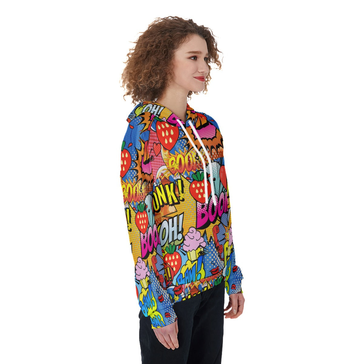 Comic book Women's Raglan Pullover Hoodie