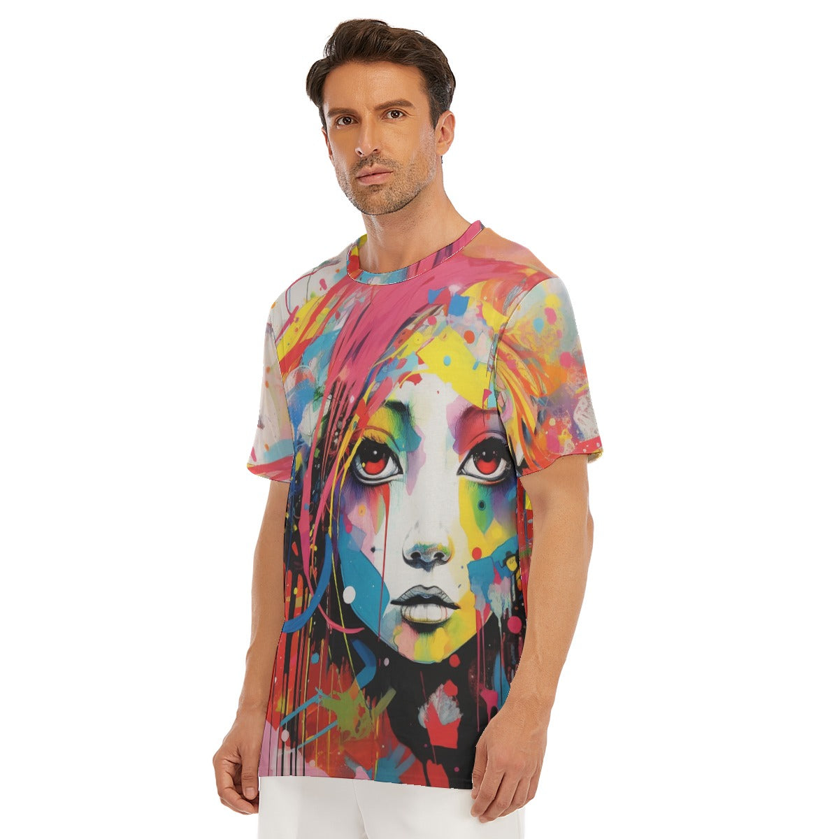 Abstract  O-Neck T-Shirt | 190GSM Cotton