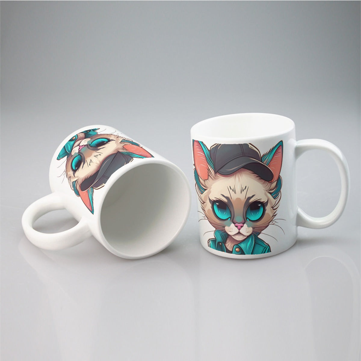 Cat ceramic mug