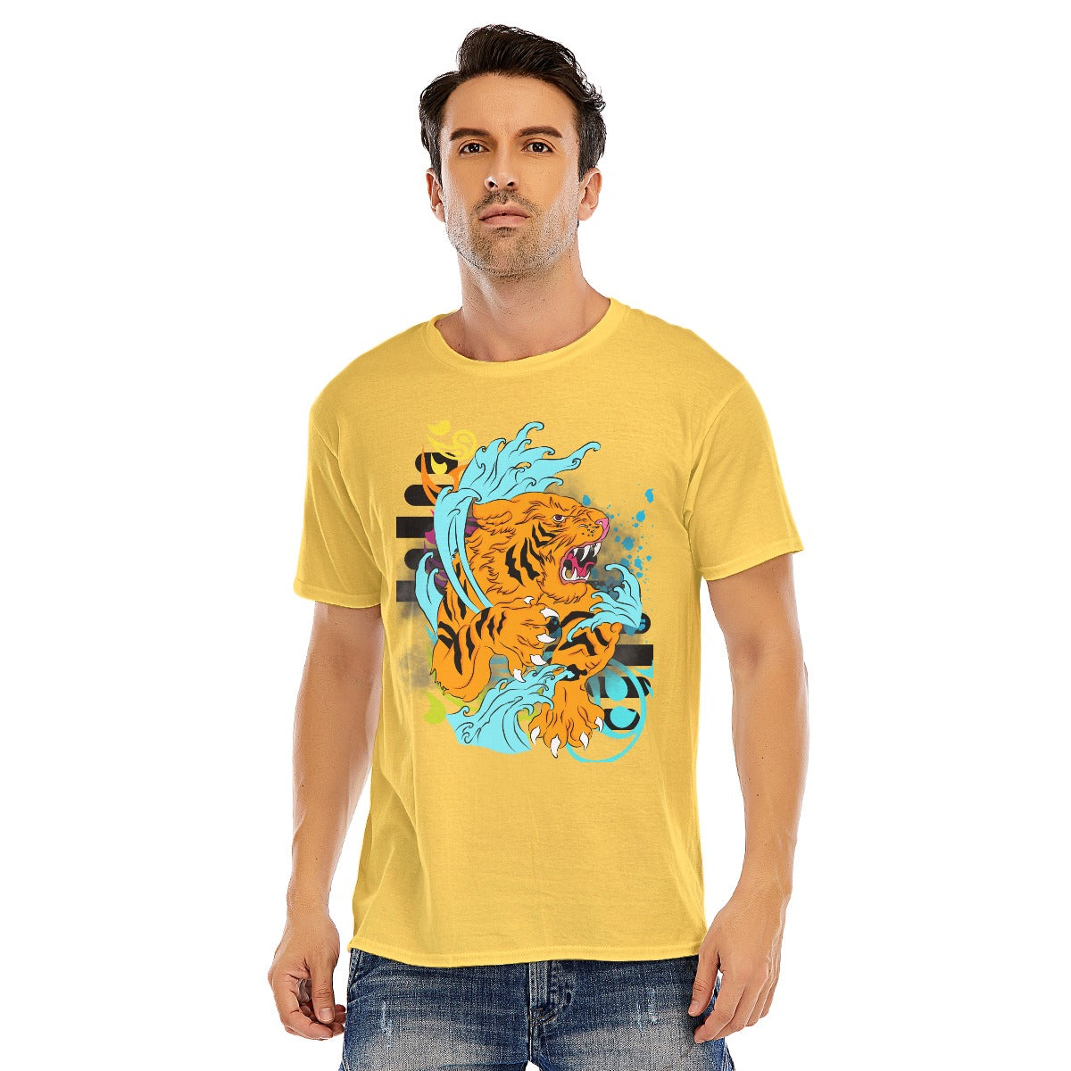 Tiger Unisex O-neck Short Sleeve T-shirt | 180GSM Cotton (DTF)