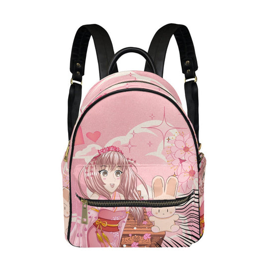 Anime Pink Small Size Backpack