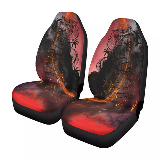 Red dragon abstract Universal Car Seat Cover