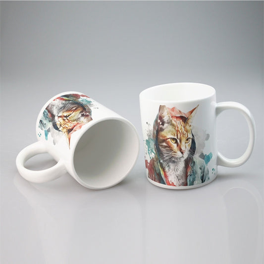 Cat ceramic mug