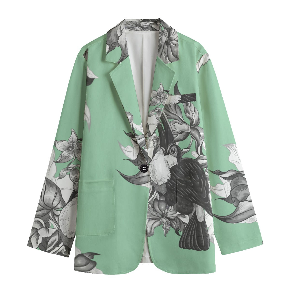 Abstract Women's Leisure Fashion Blazer