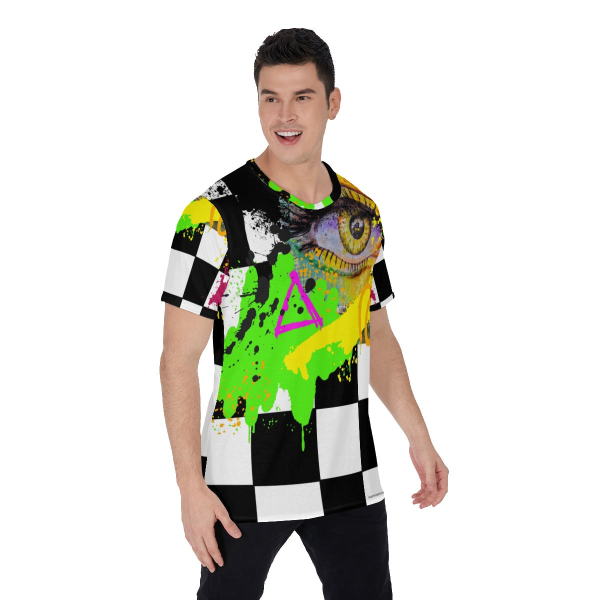 Graffiti abstract eye Men's O-Neck T-Shirt