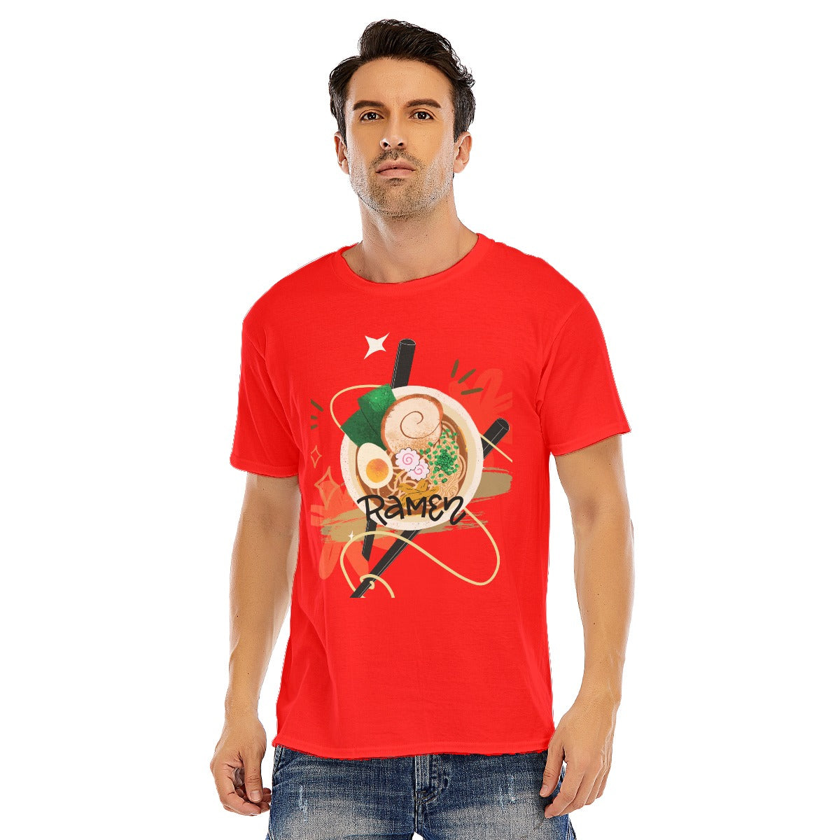 Ramen Unisex O-neck Short Sleeve T-shirt | 180GSM Cotton (DTF)