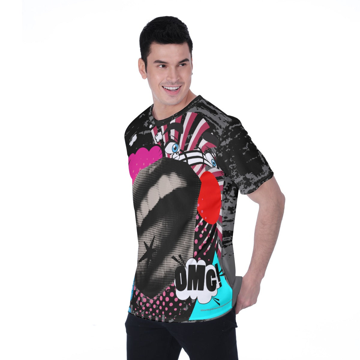 Pop art abstract Men's T-shirt | Birdseye