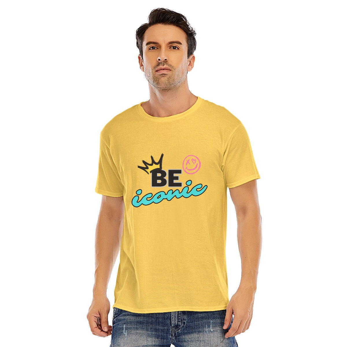 Be iconic O-neck Short Sleeve T-shirt | 180GSM Cotton (DTF)