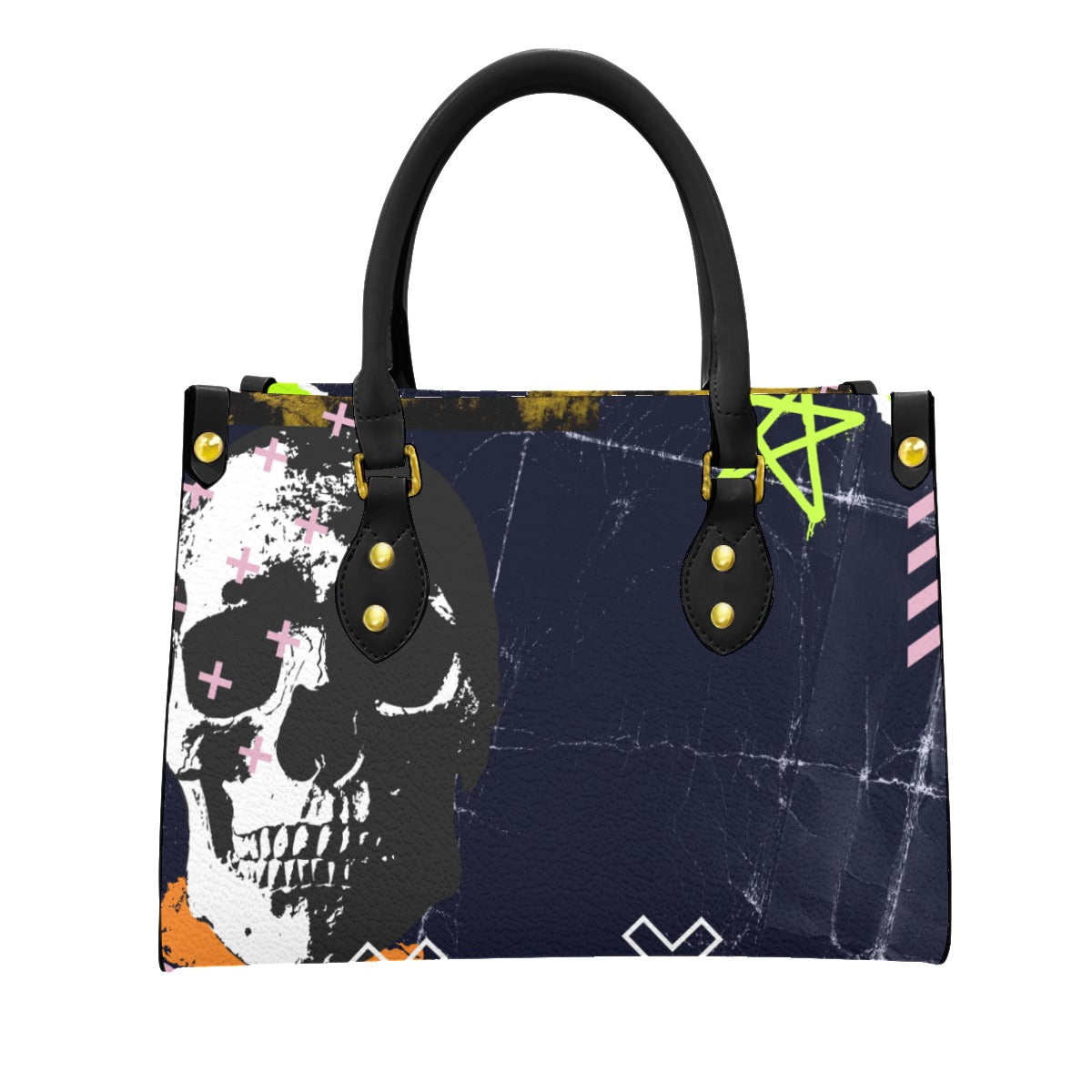 Dark abstract Women's Bag With Black Handle