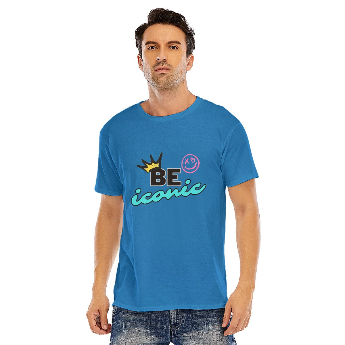 Be iconic O-neck Short Sleeve T-shirt | 180GSM Cotton (DTF)