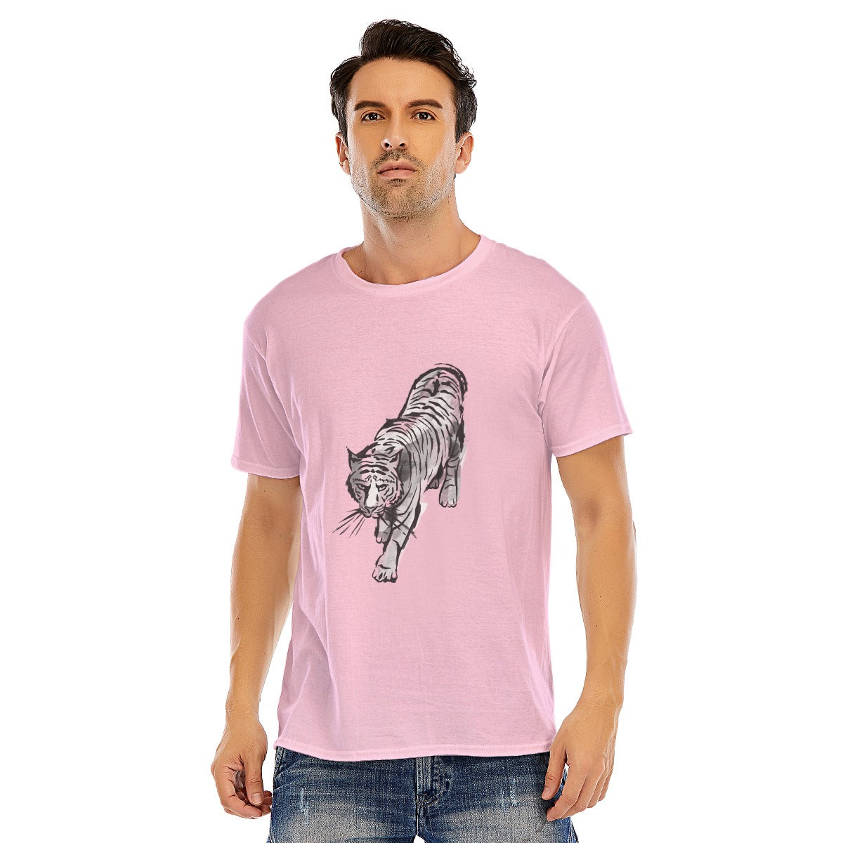 Tiger Unisex O-neck Short Sleeve T-shirt | 180GSM Cotton (DTF)