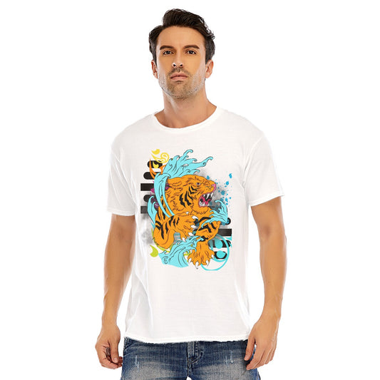 Tiger Unisex O-neck Short Sleeve T-shirt | 180GSM Cotton (DTF)