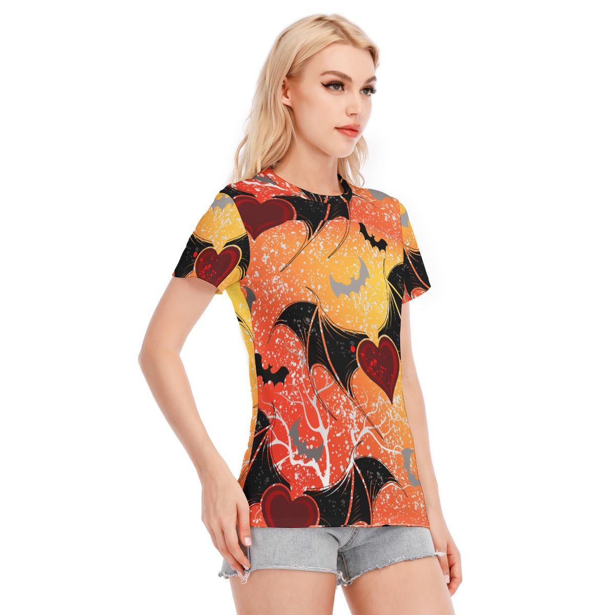 Halloween Women's Round Neck T-Shirt | 190GSM Cotton