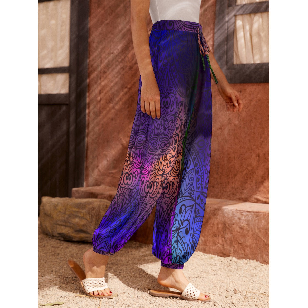 Mandala All-Over Print Women's Carrot Pants