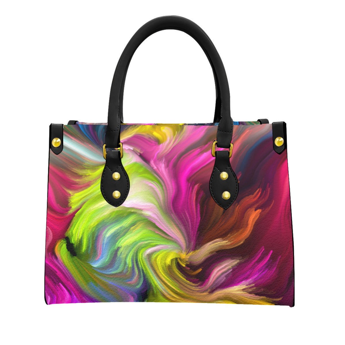 Color blast PU Handbag