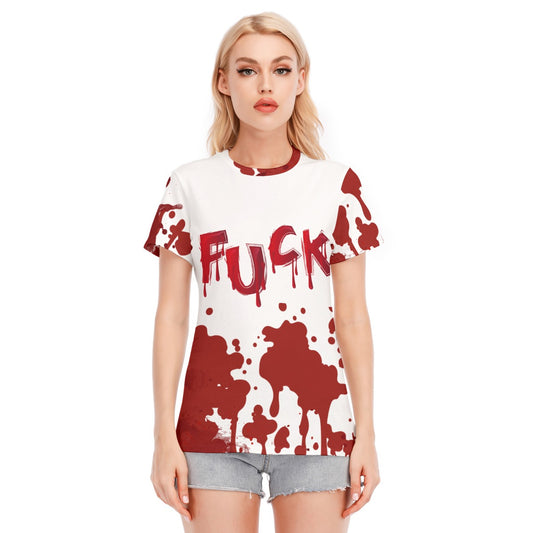 Halloween Women's Round Neck T-Shirt | 190GSM Cotton