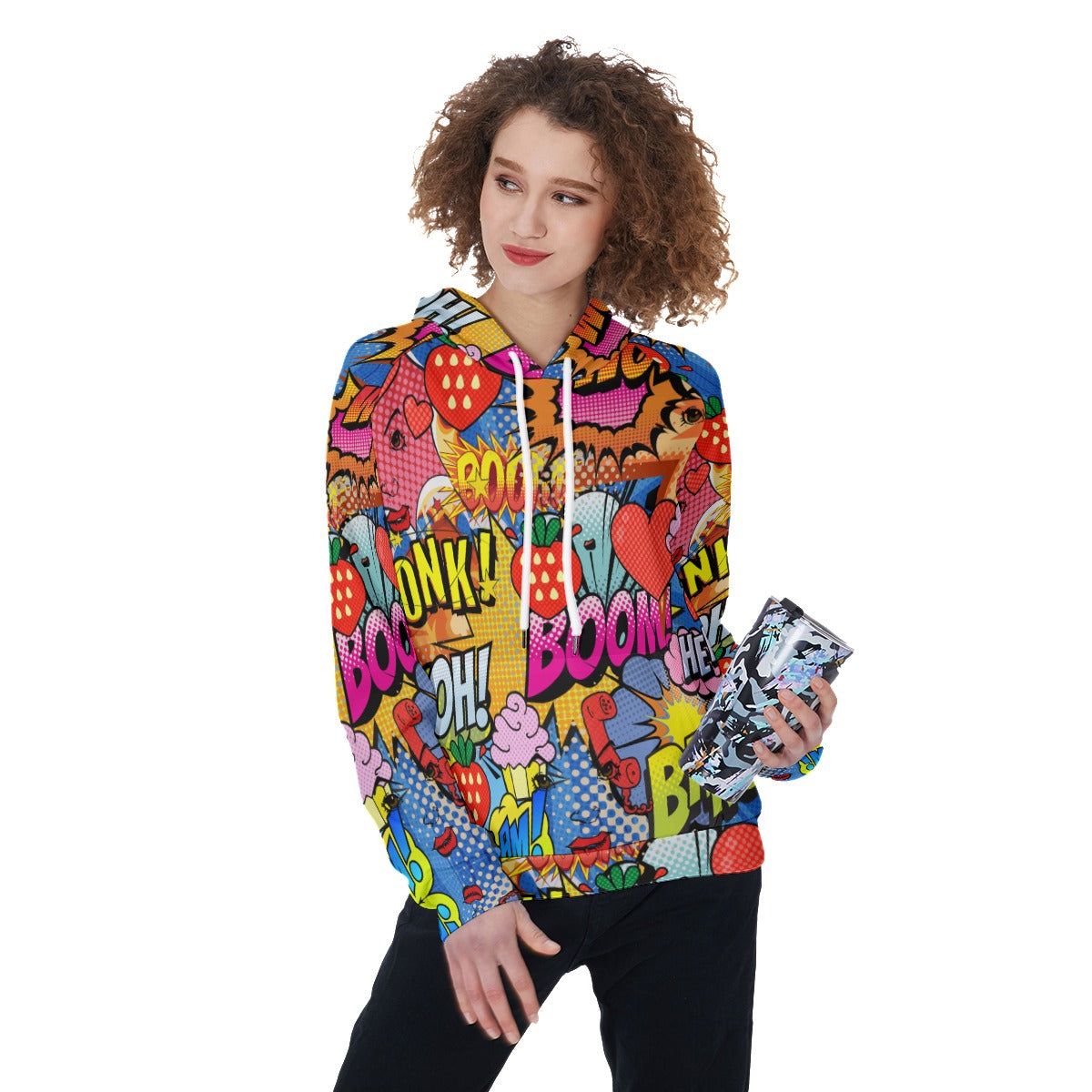 Comic book Women's Raglan Pullover Hoodie