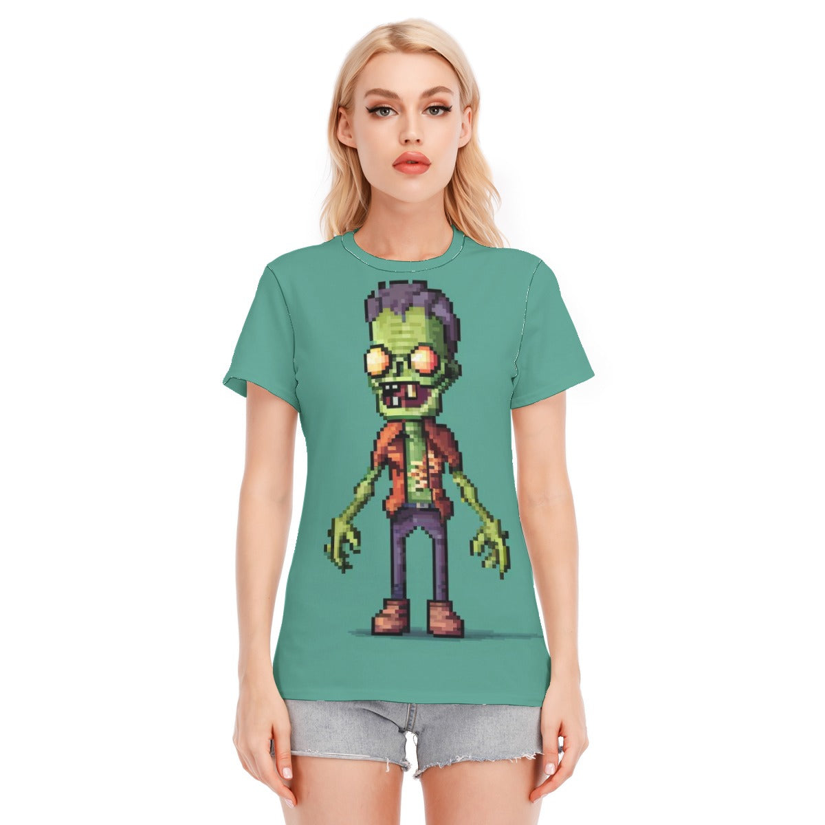 Halloween Women's Round Neck T-Shirt | 190GSM Cotton