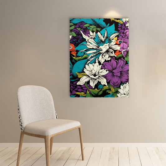 Floral Nights Paper poster