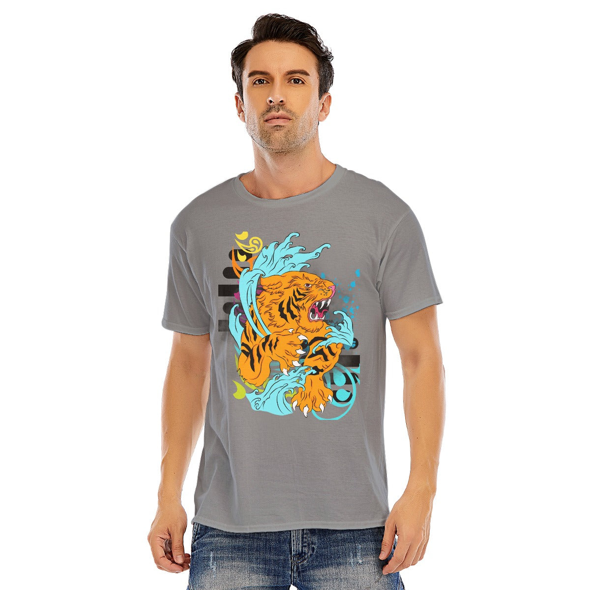 Tiger Unisex O-neck Short Sleeve T-shirt | 180GSM Cotton (DTF)