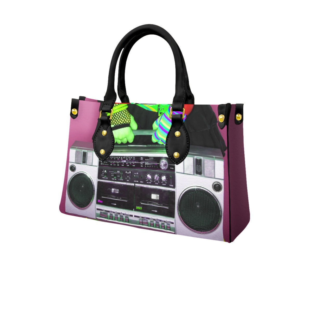 Boom box PU Handbag