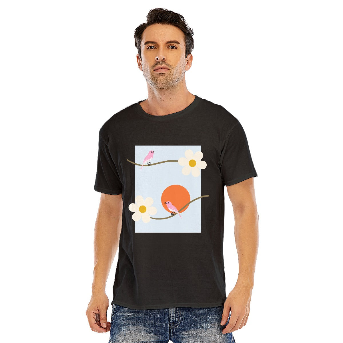 Abstract Unisex O-neck Short Sleeve T-shirt | 180GSM Cotton (DTF)