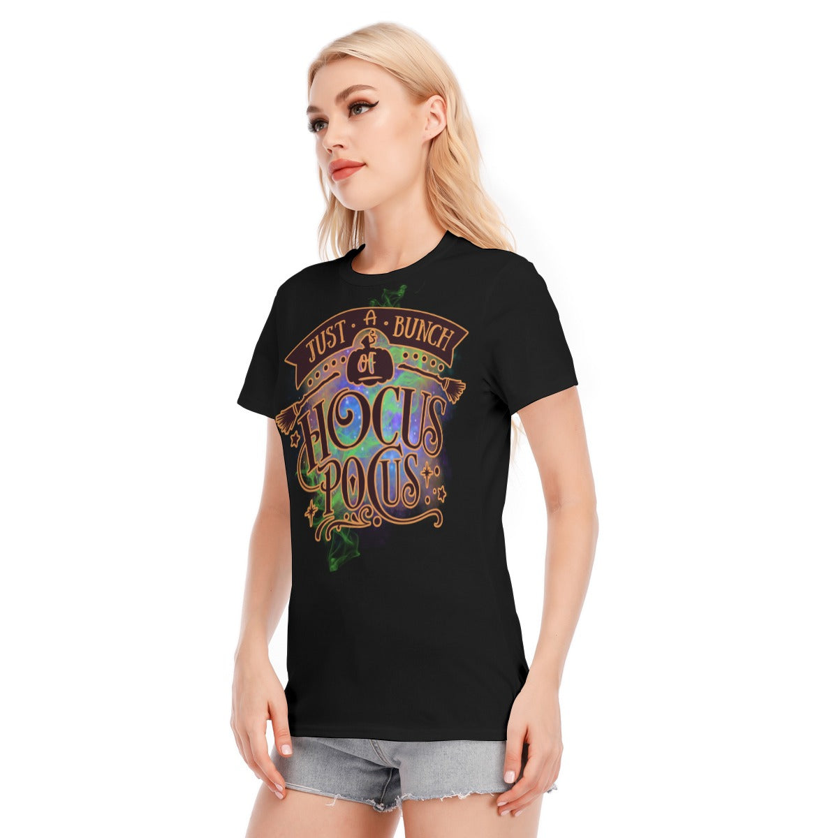 Halloween Women's Round Neck T-Shirt | 190GSM Cotton