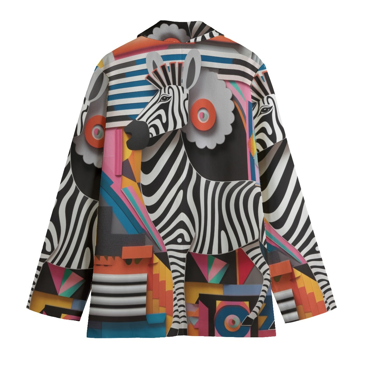 Abstract Women's Leisure Fashion Blazer