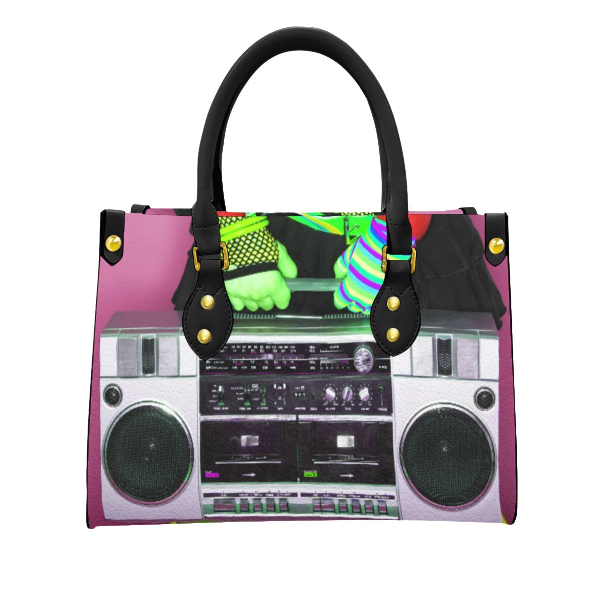 Boom box PU Handbag