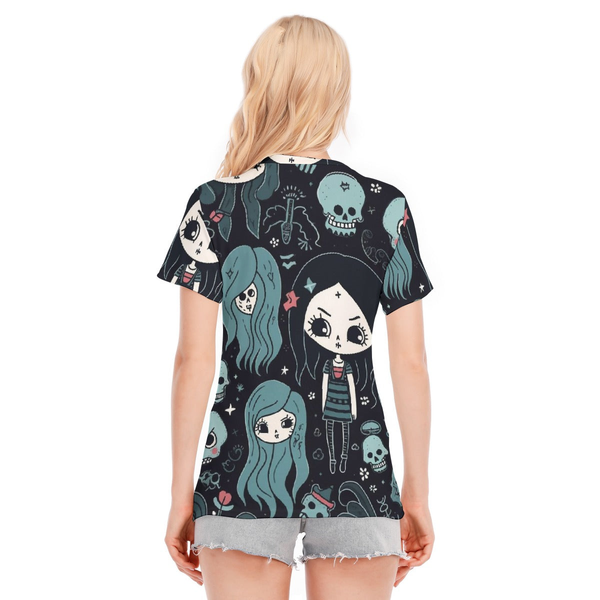 Halloween Women's Round Neck T-Shirt | 190GSM Cotton