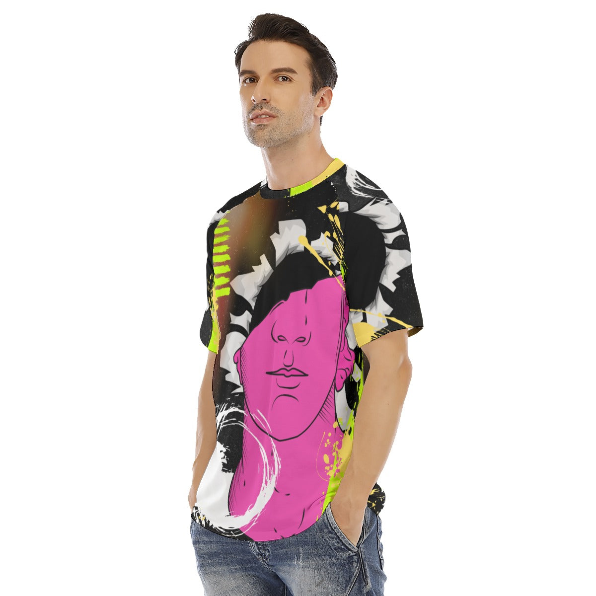 Abstract All-Over Print Men's O-neck Short Sleeve T-shirt