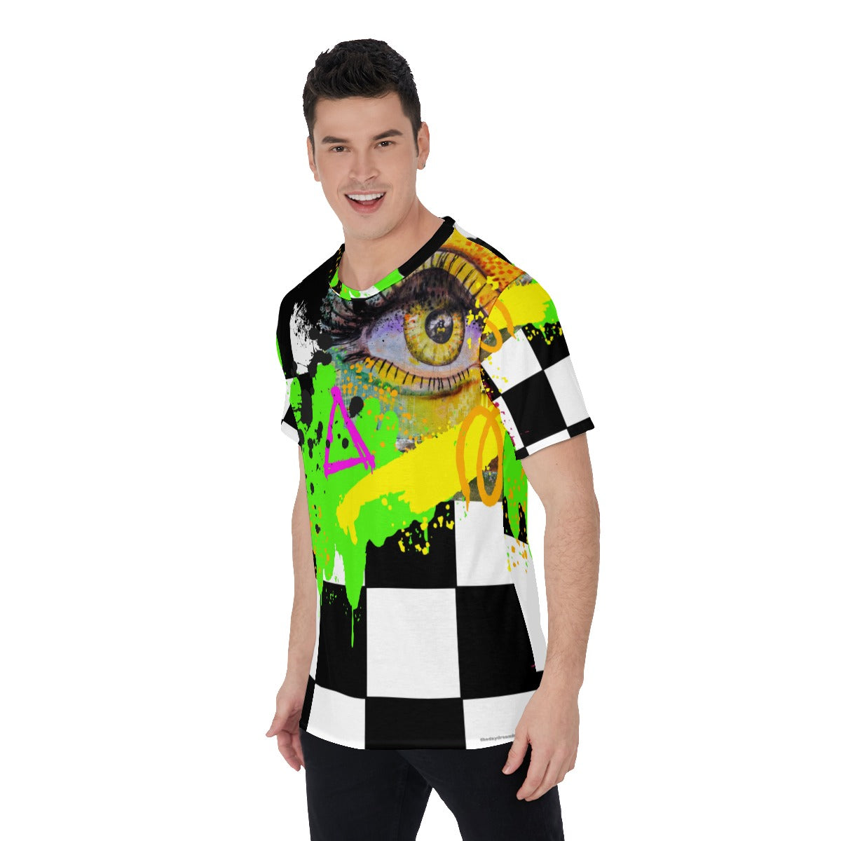 Graffiti abstract eye Men's O-Neck T-Shirt