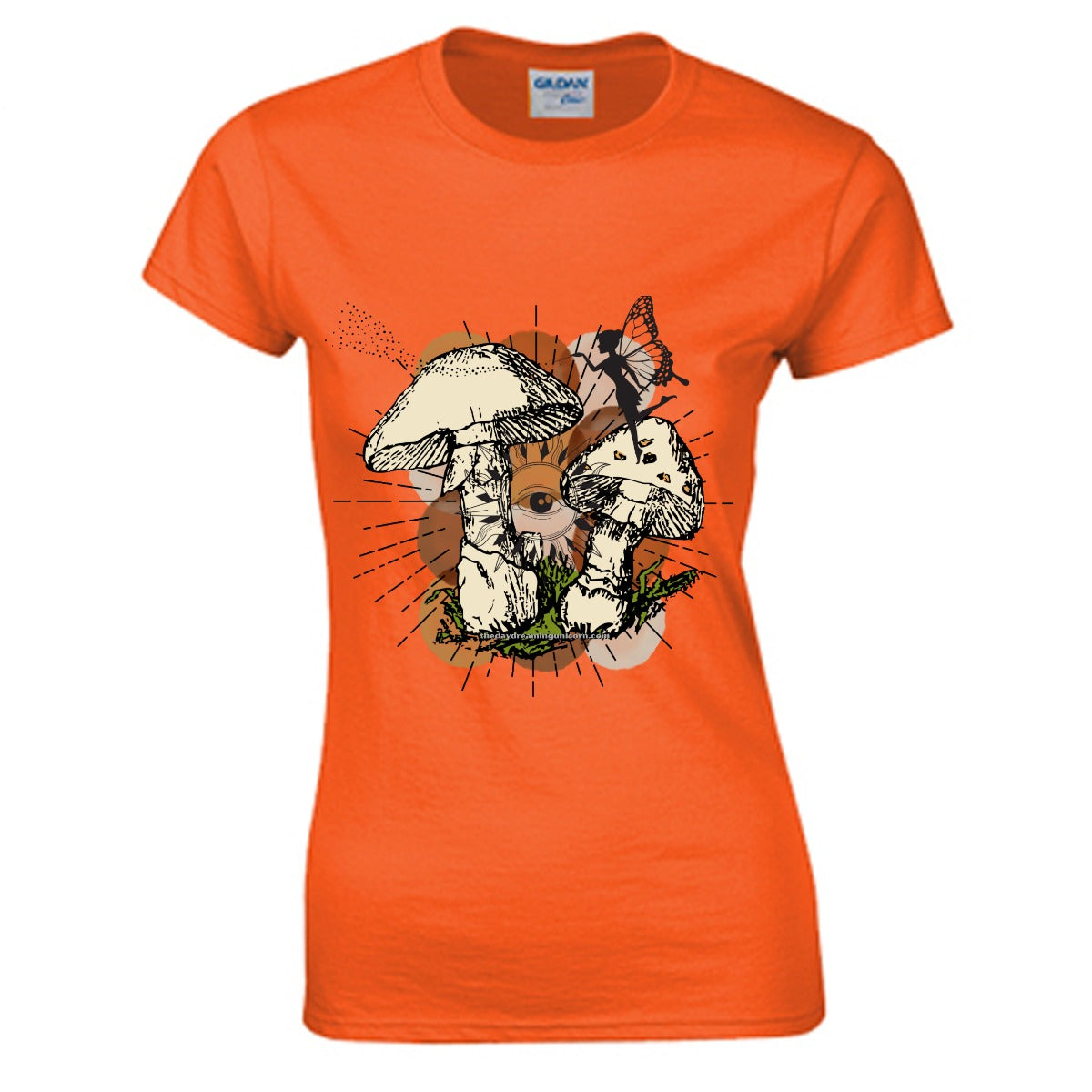 Mushroom  celestial fairy Women's O-neck T-shirt | Gildan 180GSM Cotton (DTG)