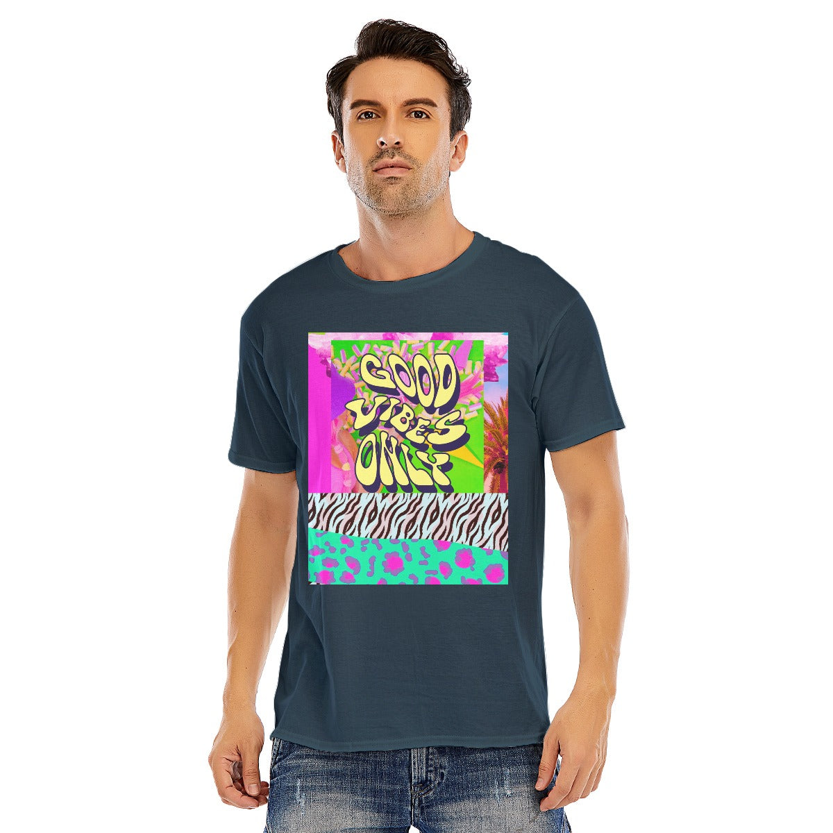 Abstract Unisex O-neck Short Sleeve T-shirt | 180GSM Cotton (DTF)