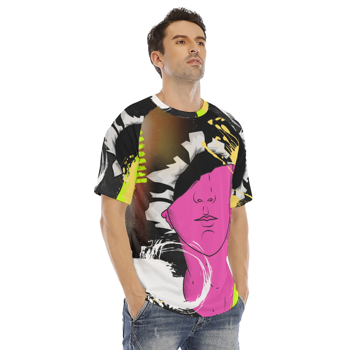 Abstract All-Over Print Men's O-neck Short Sleeve T-shirt