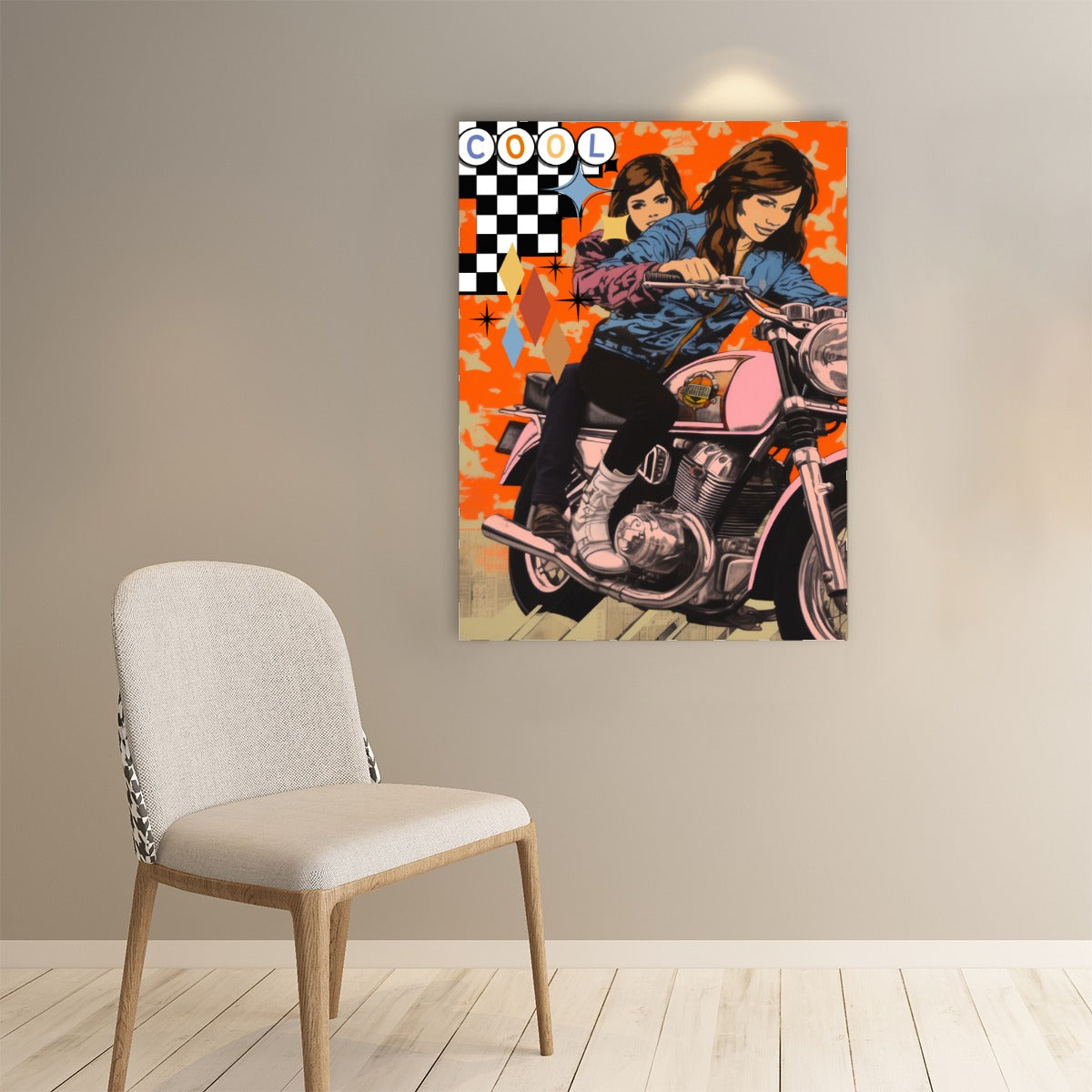 Cool rider abstract Paper poster