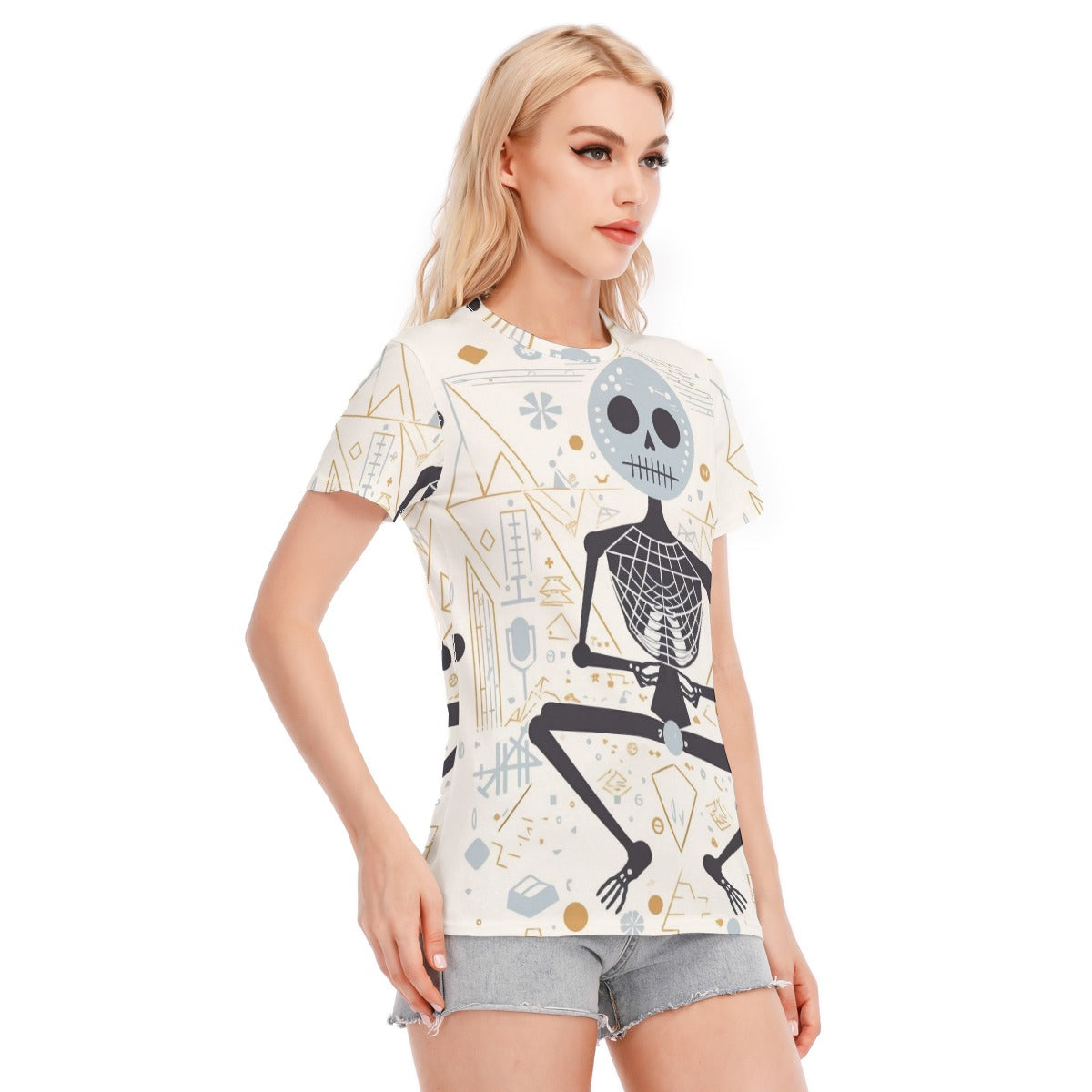 Halloween Women's Round Neck T-Shirt | 190GSM Cotton