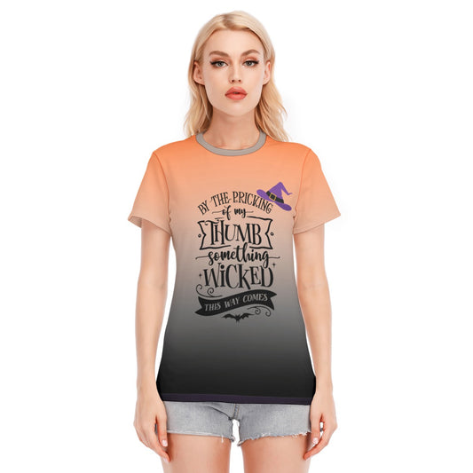 Halloween Women's Round Neck T-Shirt | 190GSM Cotton