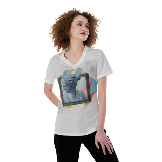 Art  V-neck Women's T-shirt