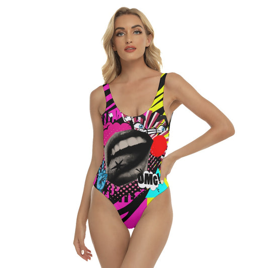 Retro abstract All-Over Print Women's One-piece Swimsuit
