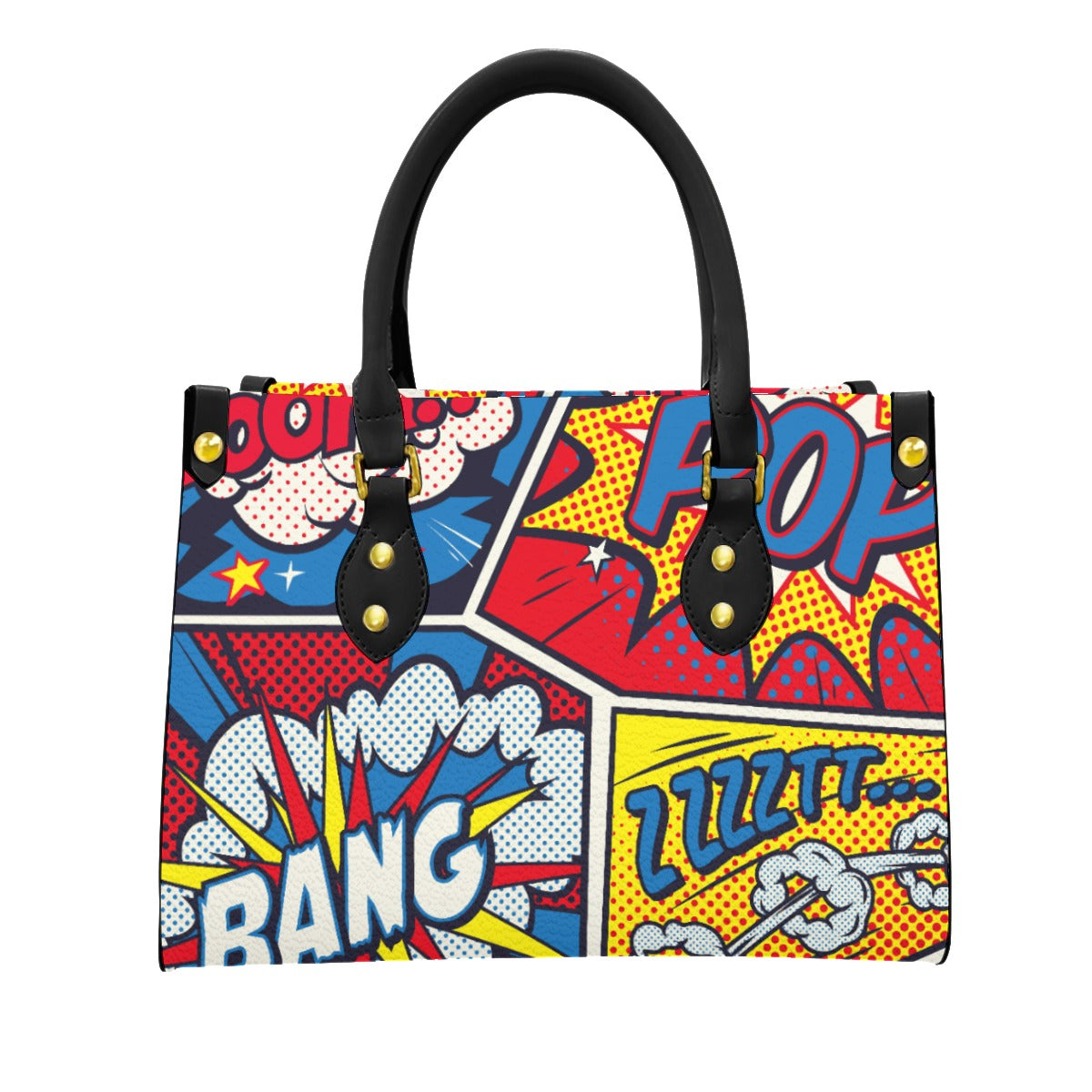 Comic book Women's Tote Bag With Black Handle