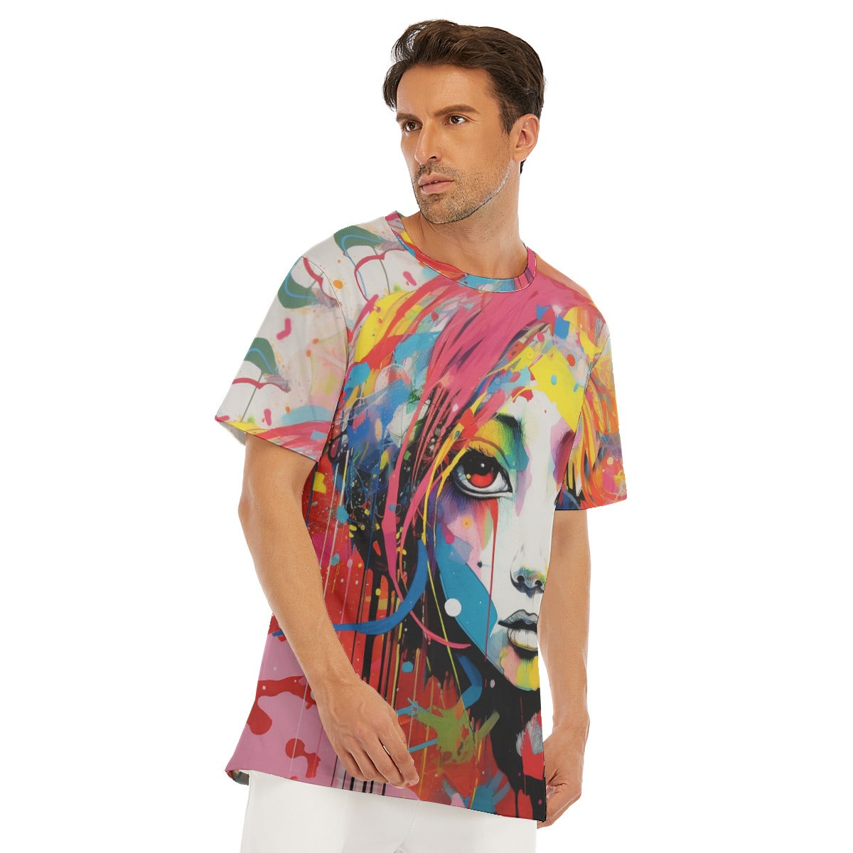 Abstract  O-Neck T-Shirt | 190GSM Cotton