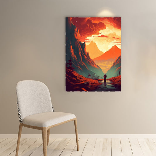 Red planet Paper poster